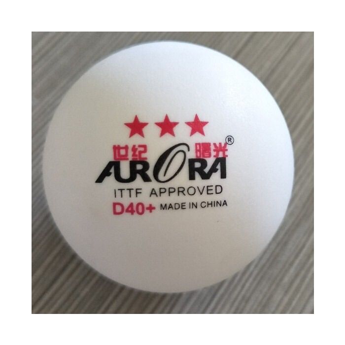 100 pelotas Aurora ITTF 3 estrellas D40+