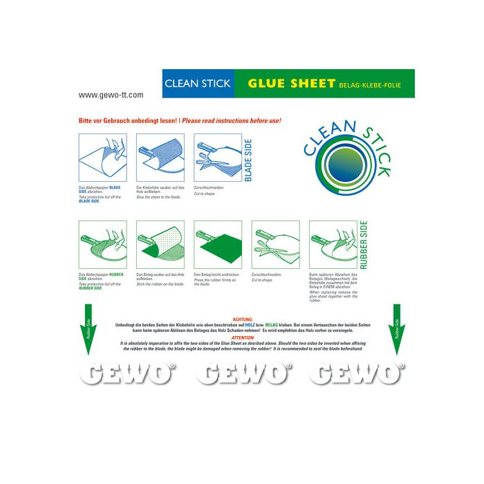 2 Feuille adhésives Hydrotec Duo GEWO