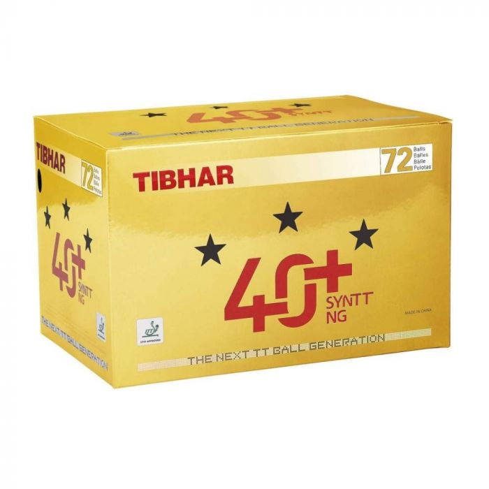 72 pelotas TIBHAR 40+ SYNTT NG de PVC de 3 estrellas