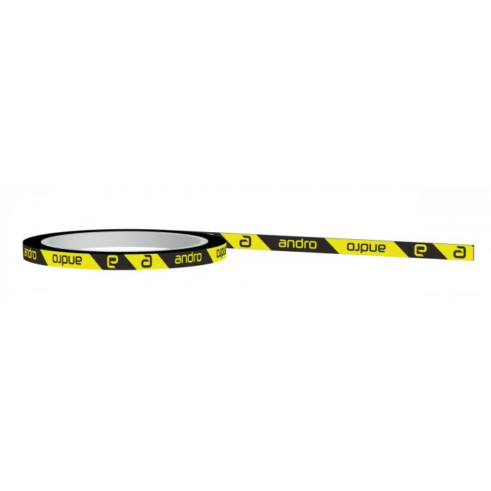 Ruban de protection Andro CI 12mm noir/jaune 5m (tour de raquette)