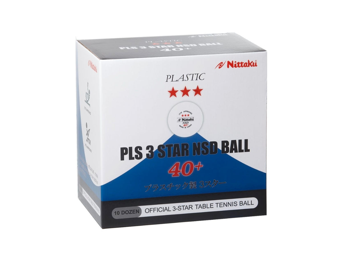 Nittaku NSD 40+ 3*** ITTF 120pcs (seam)